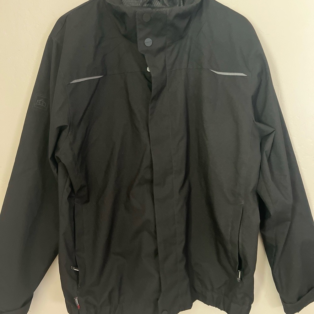 STORMTECH Jacket Mens Large Black Reflective Outdoor Full Zip Windbreaker - Picture 2 of 12